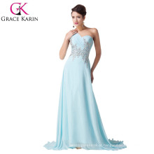 Hot Sale Grace Karin Long Mermaid One Shoulder Heavy Beaded Evening Dress 2015 CL4506-1